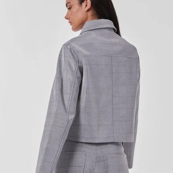 1148 NWT Noli Argento Cropped Jacket - Size S - Silver - Picture 7 of 13